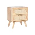 Miniatyrbild 1 av 6: Nattduksbord Home ESPRIT Trä Metall Rattan 40 x 30 x 48 cm