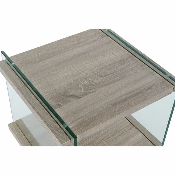 Natbord DKD Home Decor Krystal Træ MDF (50 x 50 x 49 cm)