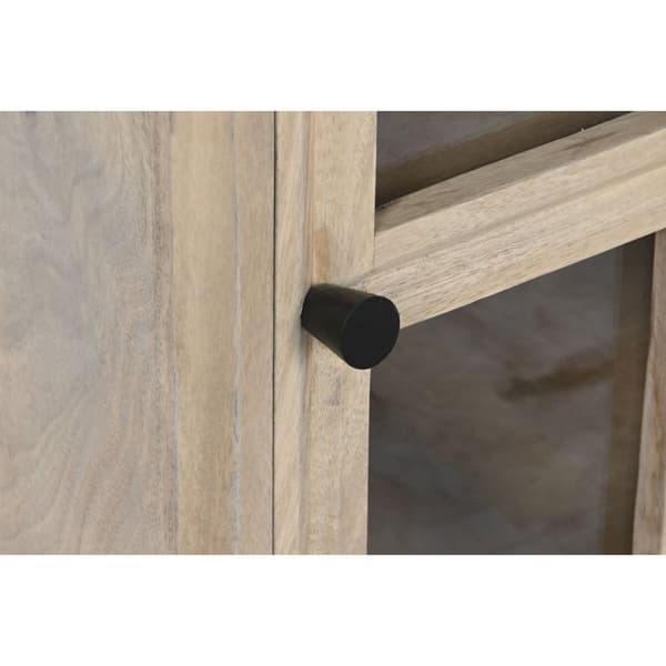 Natbord Home ESPRIT Natur Krystal Mangotræ 45 x 35 x 57 cm