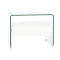 Miniatyrbild 9 av 9: Nattduksbord DKD Home Decor Vit Transparent Glas Trä MDF 50 x 40 x 45,5 cm