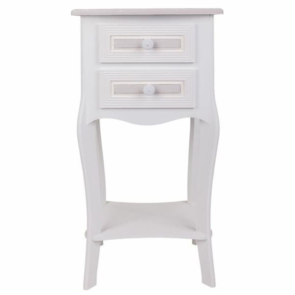 Natbord Alexandra House Living Hvid 31 x 71 x 38 cm