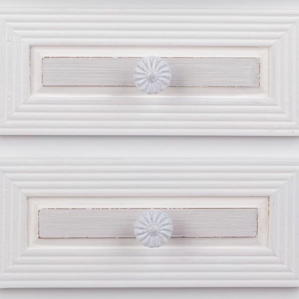Natbord Alexandra House Living Hvid 31 x 71 x 38 cm
