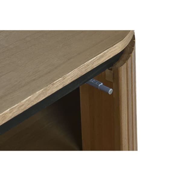 Nattduksbord Home ESPRIT Naturell Metall Paulowniaträ 60 x 43 x 57 cm