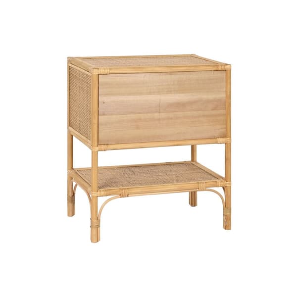 Natbord Home ESPRIT Brun Spanskrør 47 x 30 x 55 cm