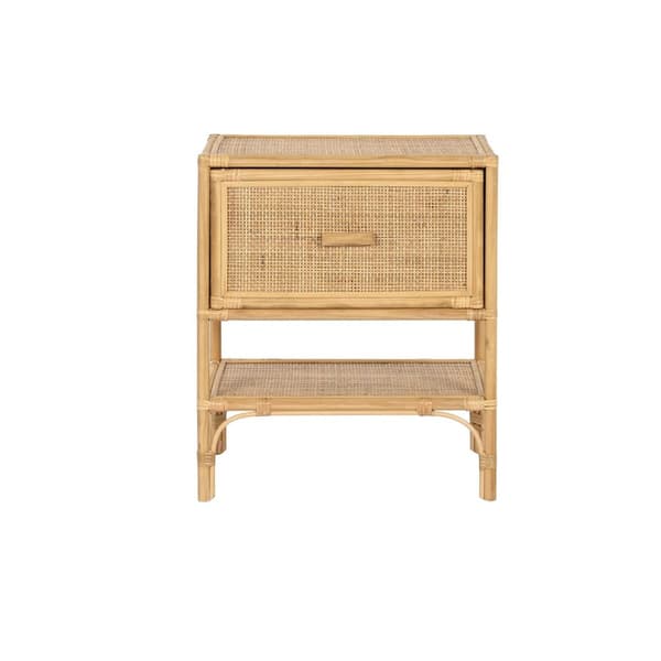 Natbord Home ESPRIT Brun Spanskrør 47 x 30 x 55 cm