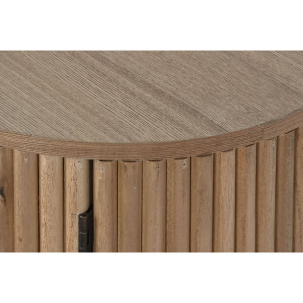 Natbord Home ESPRIT Natur Paulonia træ Træ MDF 43 x 43 x 48 cm