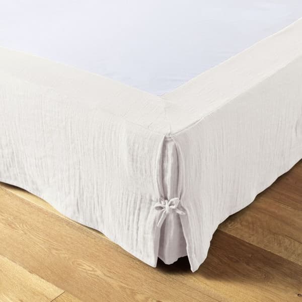 "Gaïa" sängkjol alla storlekar "Cotton Gauze" - Gaïa Chantilly - 160 x 200 cm