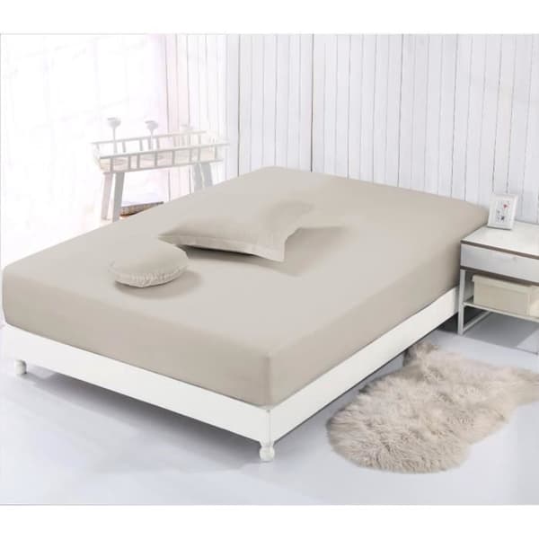 Vision - Påslakan Beige - 180x200cm - 100% bomull