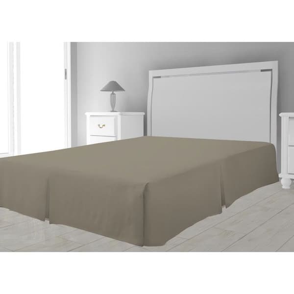 Sängunderlägg - Taupe - 90 x 190 cm - Mikrofiber - 100 % polyester - Klassisk stil