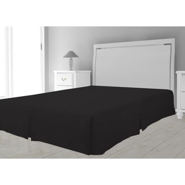 Sängunderlägg - Svart - 160 x 200 cm - 100 % polyester - Vanligt - Ej engångsbruk