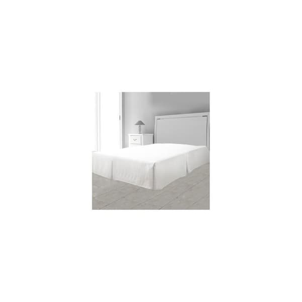 Cache sommier plateau 3 plisser 180 x 200 cm - Olika färger - Vit