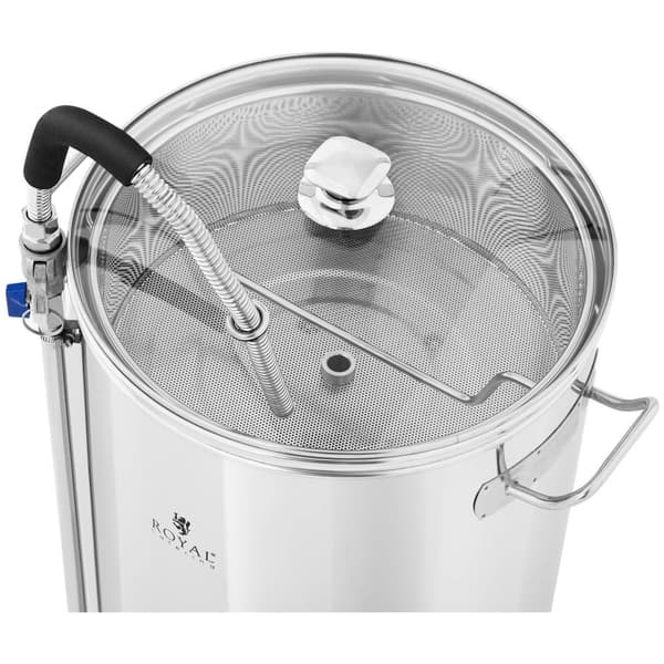 Royal Catering Bryggverk - 50 L - 3000 W - 25-100 °C - Rostfritt stål - LCD-display - Timer