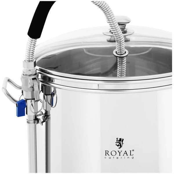 Royal Catering Bryggverk - 30 L - 2500 W - 25-100 °C - Rostfritt stål - LCD-display - Timer