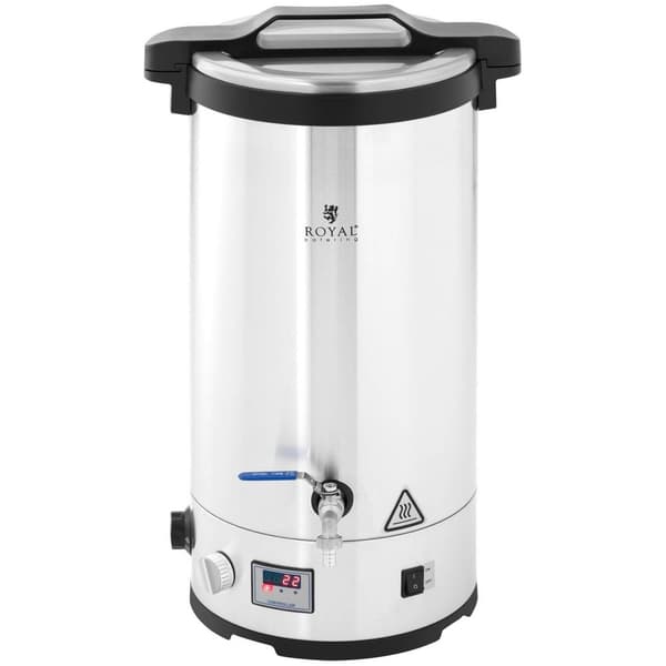 Royal Catering Bryggverk - 30 L - 700/1800/2500 W - 30-110 °C - Rostfritt stål - LED-display - Timer