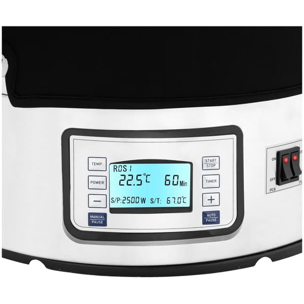 Royal Catering Bryggverk med isolering - 40 l - 2500 W - 10 - 100 °C - Rostfritt stål - LCD-display - Timer