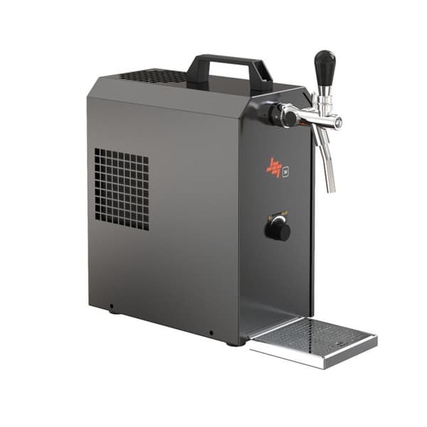 Under-counter komplet sæt fadølsanlæg - JET 30K 1 linje tør køler, 30 liter/h med membranpumpe, KEG:NC adapter