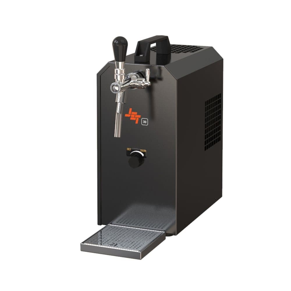 Komplett uppsättning Öltapp - JET 30 en linje torr kylare, 35 liter/h -Bierkoffer, Rengöringssats för kran och kagge