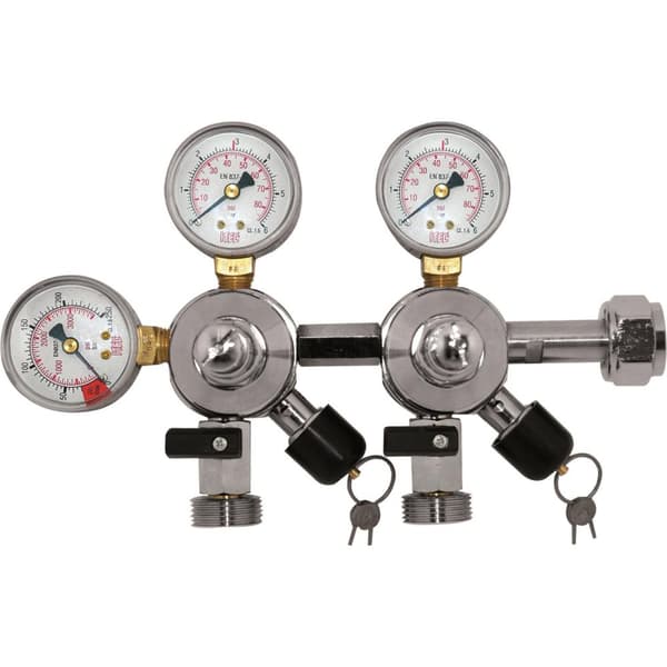 Tryckregulator, tryckreduceringsventil, tryckreducerare, CO2 regulator - Skriv ut annonser för Öltapp, 3 bar