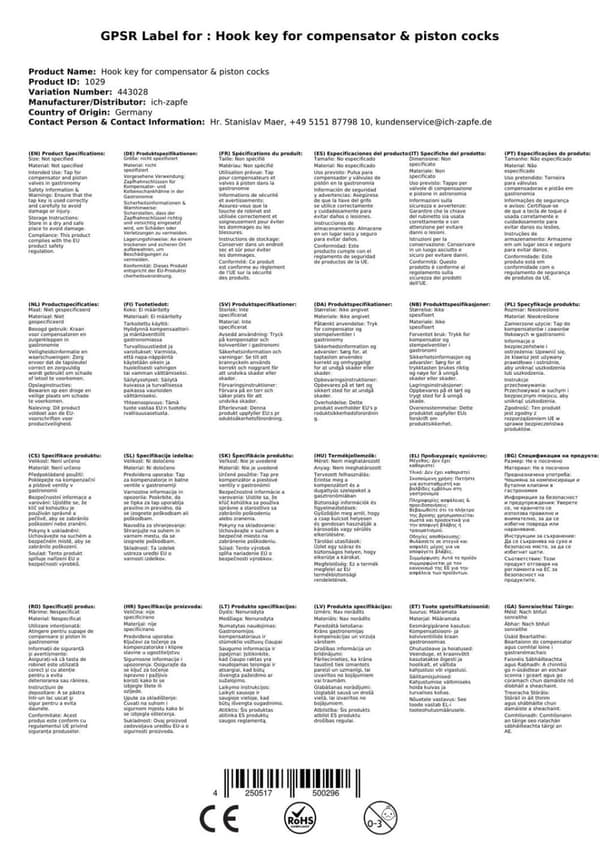 Tap Key, Hagenøgle, Åben endenøgle, Skraldenøgler, Topnøgle, C nøgle til kompensator og stempelhaner