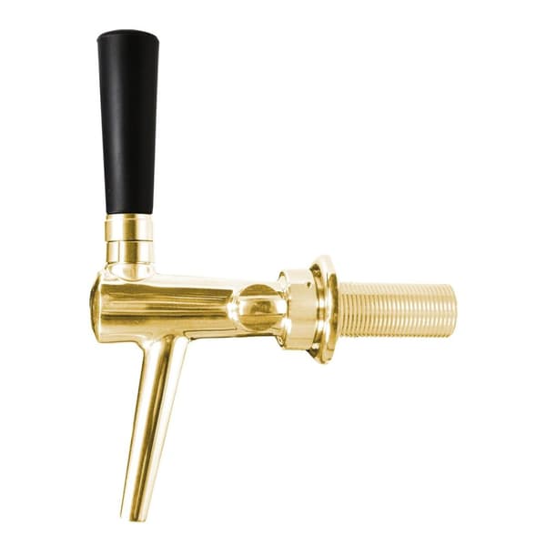 Fadølshaner med kompensator C-TAP lavet af rustfrit stål, guld, gevindlængde:35 mm