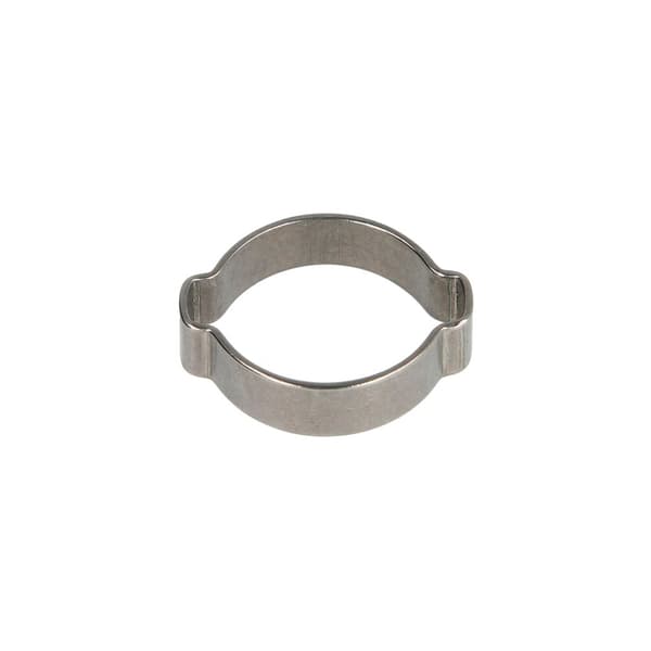 2-ear slangebånd 10mm rustfrit stål, 0