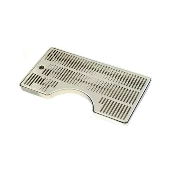 Droppskål droppbrickan Rostfritt stål 400x220x20 mm med skåra