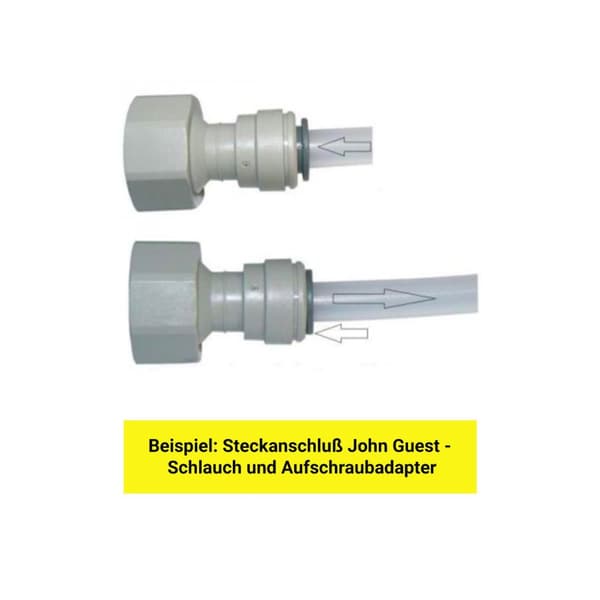 Slangekobling, Slangeadapter, Push-in fitting, Tilslutning, Adapter til slange 3/4 til 5/16 slanger påskruet stik