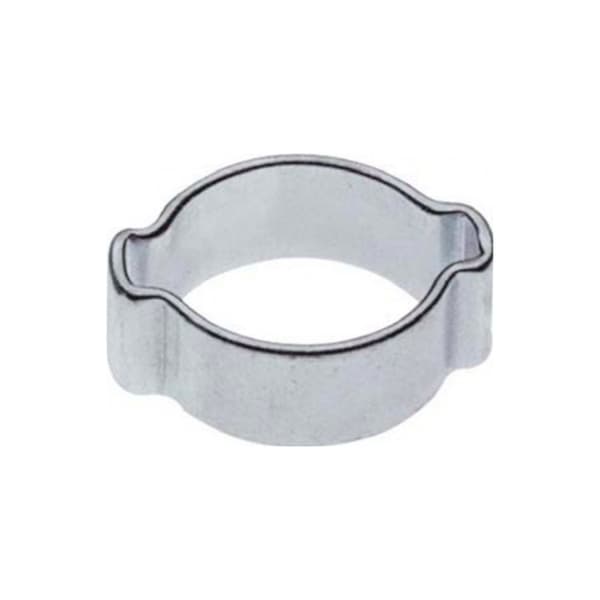 2-ørers slangeklemmer 4mm - 100 stk galvaniseret
