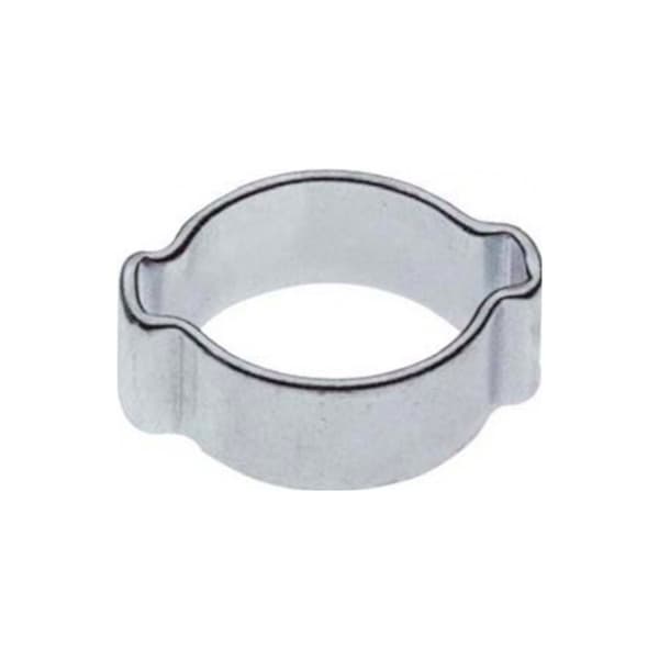 2-ørers slangeklemmer 4mm - 100 stk galvaniseret
