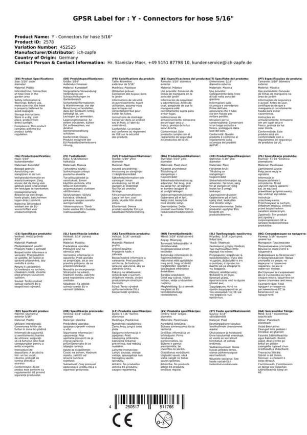 Y-letkuliitin, Y-letkuadapteri, Y-inserttiliitin, Y-leikkausliitin, Y-liitin, Y-liitos, Y-sovitin, Y-liitäntä, Y-liitin letkulle 5/16