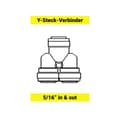 Miniatyrbillede 5 af 6: Y-slangekobling, Y-slangeadapter, Push-in fitting, Y-tilslutning, Y-stik, Y-adapter til slange 3/8