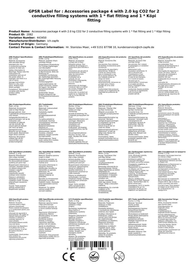 Lisävarustepakkaus 4, 2,0 kg CO2 kaksikanavaisille juoma-automaateille, joissa on * yksi * litteä asennus ja yhteensopivat. Osta