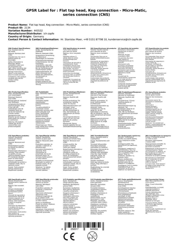 Type A – Micro-Matic tynnyriliitin, sarjaliitäntä (CNS)