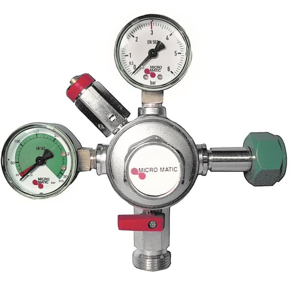 Paineensäädin, paineenalennusventtiili, CO2-säädin, paineenalennus CO2 Micro-Matic Model 1405 - olut Oluthana