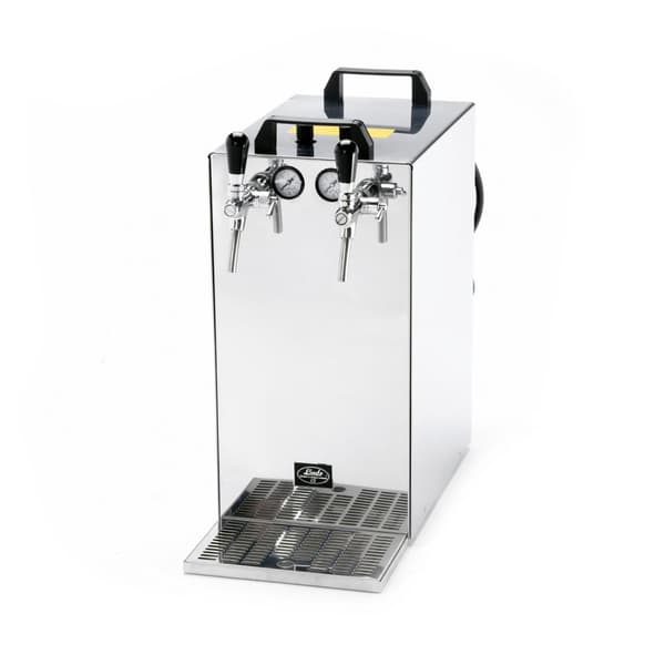 Fadølsanlæg, Øldispenser, Øl Køledispenser, Øl dispenser, Ølmaskine 2-linjers tørkøler lavet af rustfrit stål Kontakt 155 / R Green Line, 160 liter/h