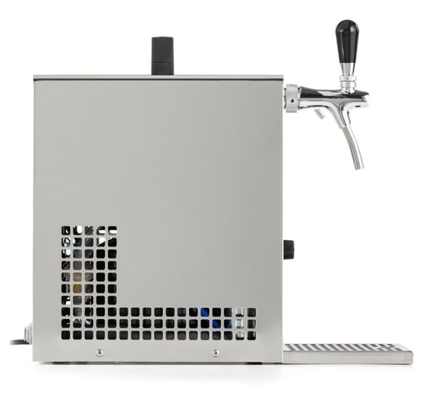 Öltapp, öldispenser, ölmaskin PYGMY 25/K, med membranpump en linje torr kylanordning gjord av rostfritt stål, 35 liter/h, Green Line, KEG:NC Adapter
