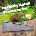 Miniatyrbillede 8 af 11: Græskant afslutningsstykke 13.5cm x 113cm, farve:Uden farve