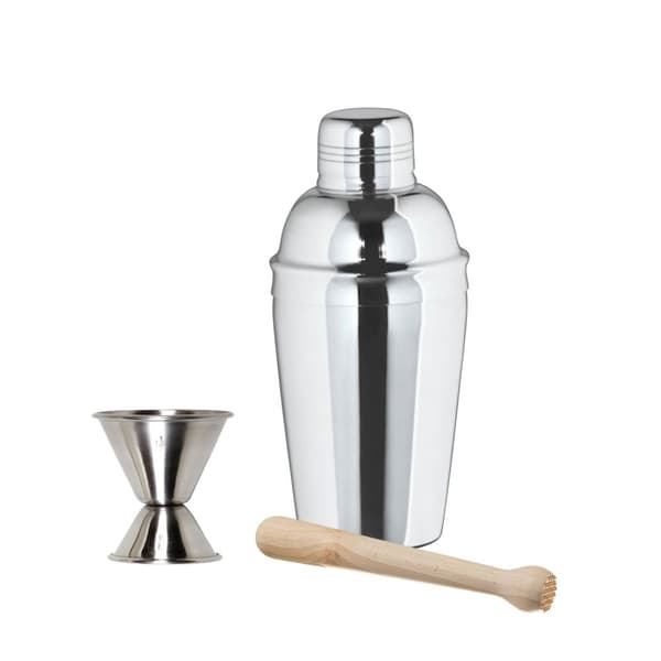 Cocktail Shaker Set - RUOSTUMATTOMASTA TERÄKSESTÄ SHAKER