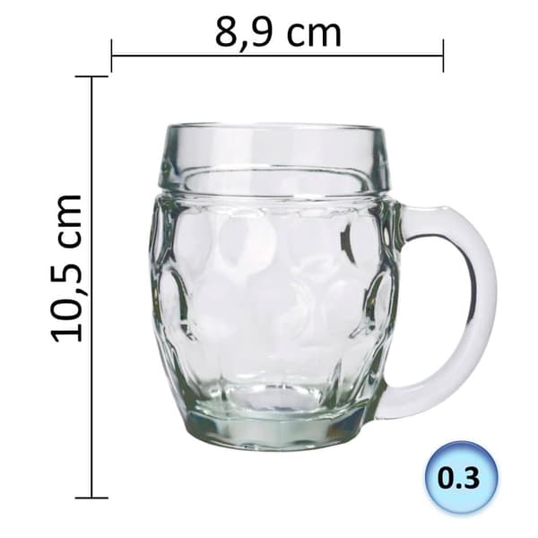 Olutlasi, Olutmuki, Olutlasit, Olutmukit - setti 6 olutlasia Tübinger 0,3 litraa
