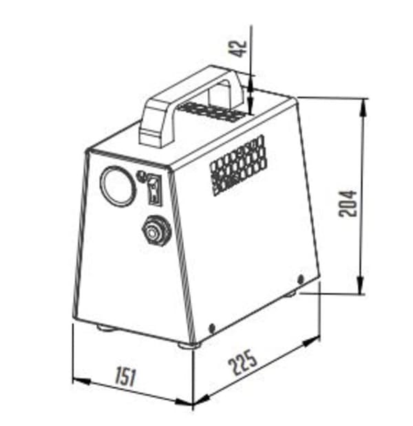 Kompressor VK15 / VK30, mini kompressor til ølhaner uden CO2, Model:Mini kompressor VK30