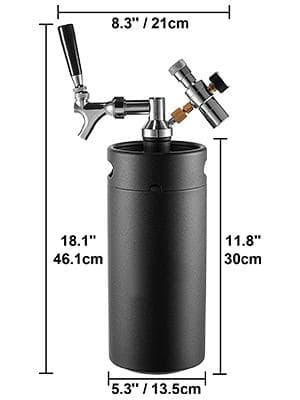 3,6L fatölsautomat med dubbeltrycksdisplay regulator, för hemma- och utomhusbruk, bekväm att använda, varaktig sval/fräsch smak