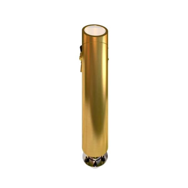 Tapptorn, modell &quot;Tower&quot;, med belysning, TIN guldfärgad 2-tråds-114 mm Ø