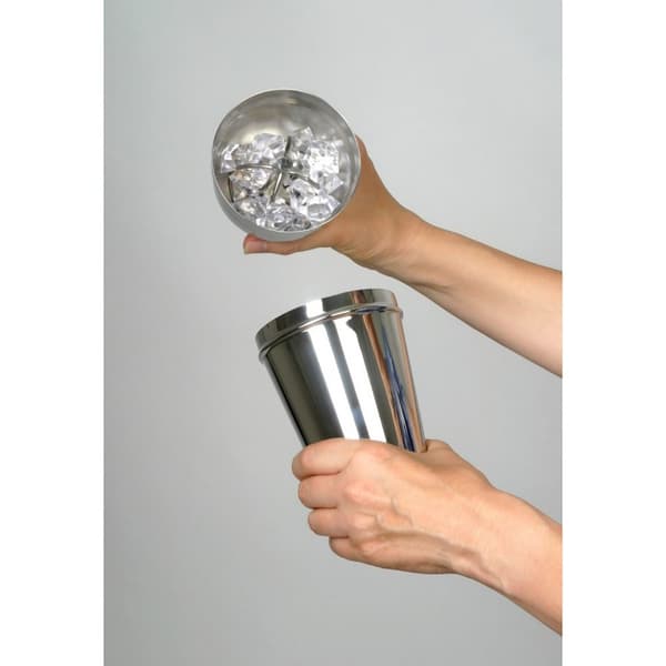 Cocktail shaker - Deluxe, 500 ml, ruostumaton teräs jäätelineellä