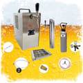 Miniatyrbild 3 av 11: Komplett set under disk - Öltapp JET 30 en linje torr kylare, 35 liter/h -Bierkoffer, KEG:KeyKeg