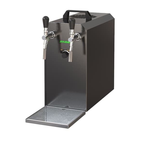Täydellinen setti - Oluthana - Stream 50 kaksilinjainen kuivajäähdytin, juoksujäähdytin 50 litraa/h, KEG 2: Type D, KEG:KeyKeg