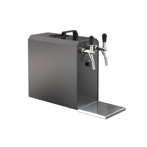 Öltapp STREAM 50K med luftpump, ölväska, genomströmningskylare 2-radig torr svalare, upp till 55 liter / h, KEG 2:5 liters adapter, KEG:NC Adapter
