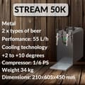 Pikkukuva 8 / 11: Oluthana STREAM 50K ilmapumpulla, olutpussi, läpivirtausjäähdytin 2-rivinen kuivajäähdytin, jopa 55 litraa / h BLACK OUTLET, KEG:Type D, KEG 2:KeyKeg