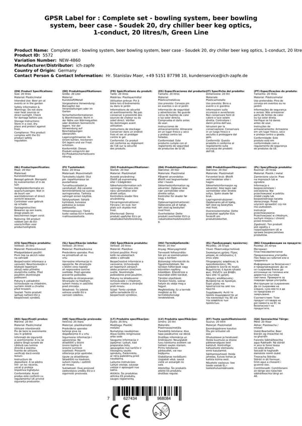 Soudek, 1/8 hv, kuivajäähdytin, oluenjäähdytin, Oluthana, yksi linja, 20 litraa/tunti, KEG:Type D