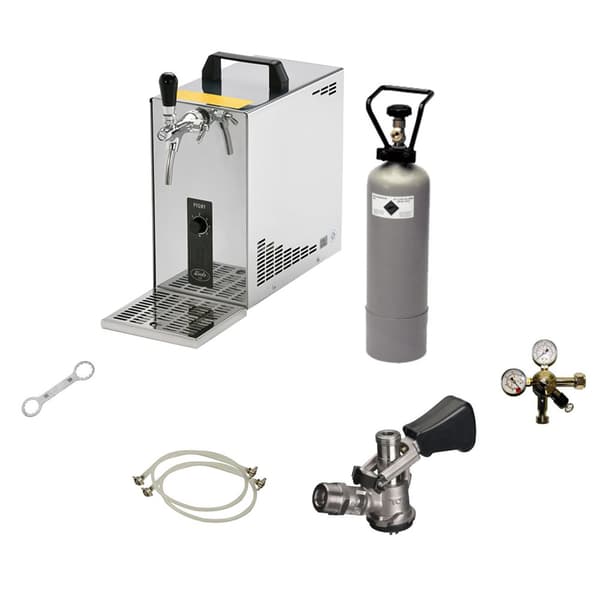 Öltapp - PYGMY 25 LE en linje torr kyla, 30 liter/h -Bierkoffer, waterchiller, Green Line, KEG:NC Adapter