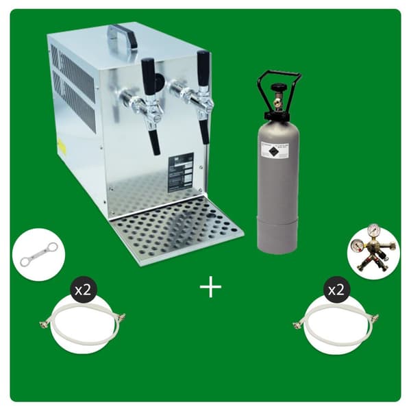 Täydellinen setti - Oluthana - olutkotelo, 2-osainen. 60 L, KEG: Type D, KEG 2: Type S